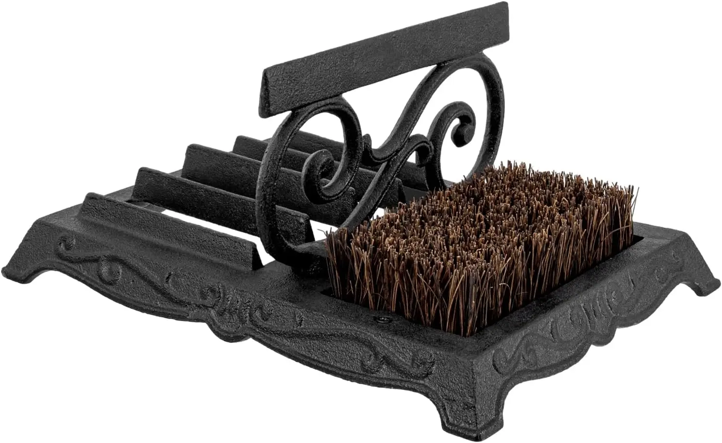 

Boot Brush Scraper Outdoor, Heavy Duty Cast Iron Shoe Scrubber Mat, Footwear Bottom Dirt Cleaner and