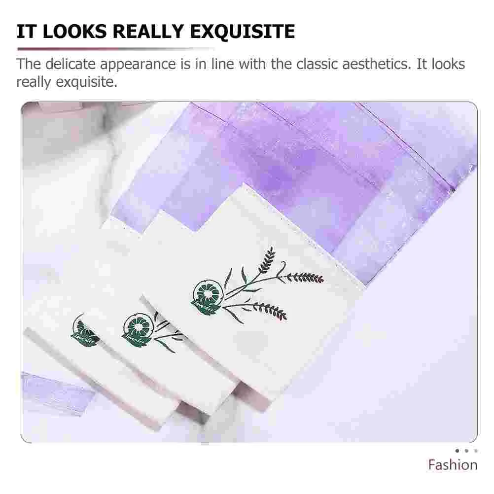 10 Pcs Empty Fragrance Wardrobe Packing Sachet Bag Clear for Gifts Lavender Car Pendants