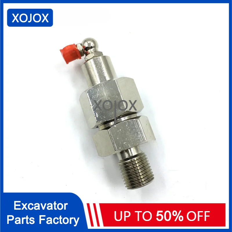 XOJOX sunward SWE 50/60/70/80/90 Chain Connection Check Valve Crawler Tensioning Cylinder Grease Fitting Excavator Accessories