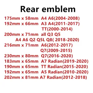 شارة غطاء المحرك الأمامي للسيارة ABS Chrome ، شعار 4 حلقات ، شارة غطاء محرك السيارة ، شارة صندوق السيارة الخلفي لأودي A3 ، A4 ، A5 ، A6 ، A7 ، A1 ، Q2 ، Q3 ، Q5 ، Q7 ، TT ، Q8 أفضل 10 غطاء محرك Amarok مبيعا - رقم 6