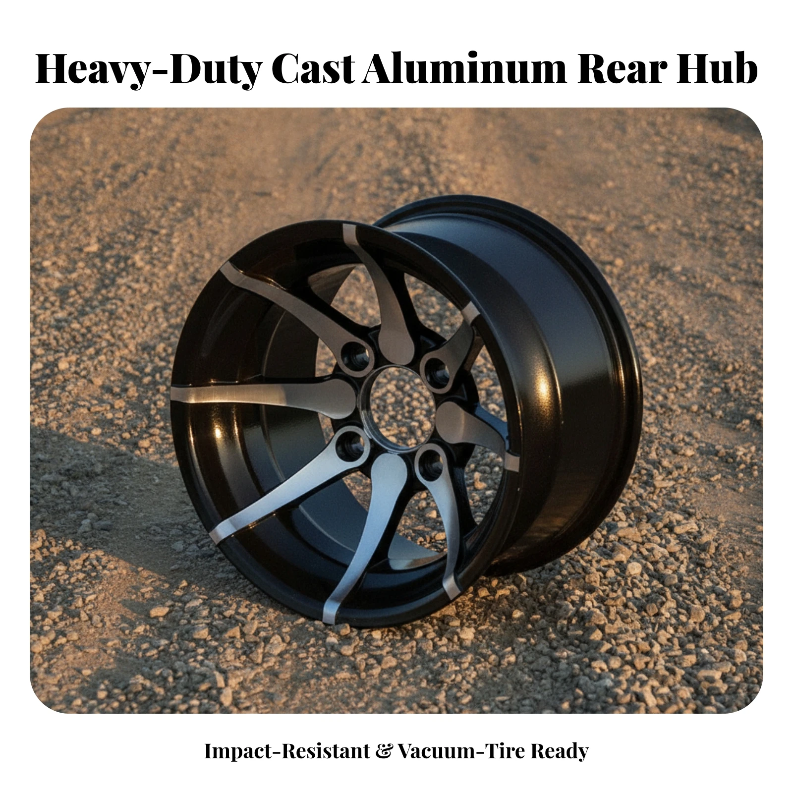 ATV Wheel Rim with 78 Mm Hole Distance Long-Lasting Wheel Rim with Five-Spoke Design Easy Installation Versatile for Riders - view 3