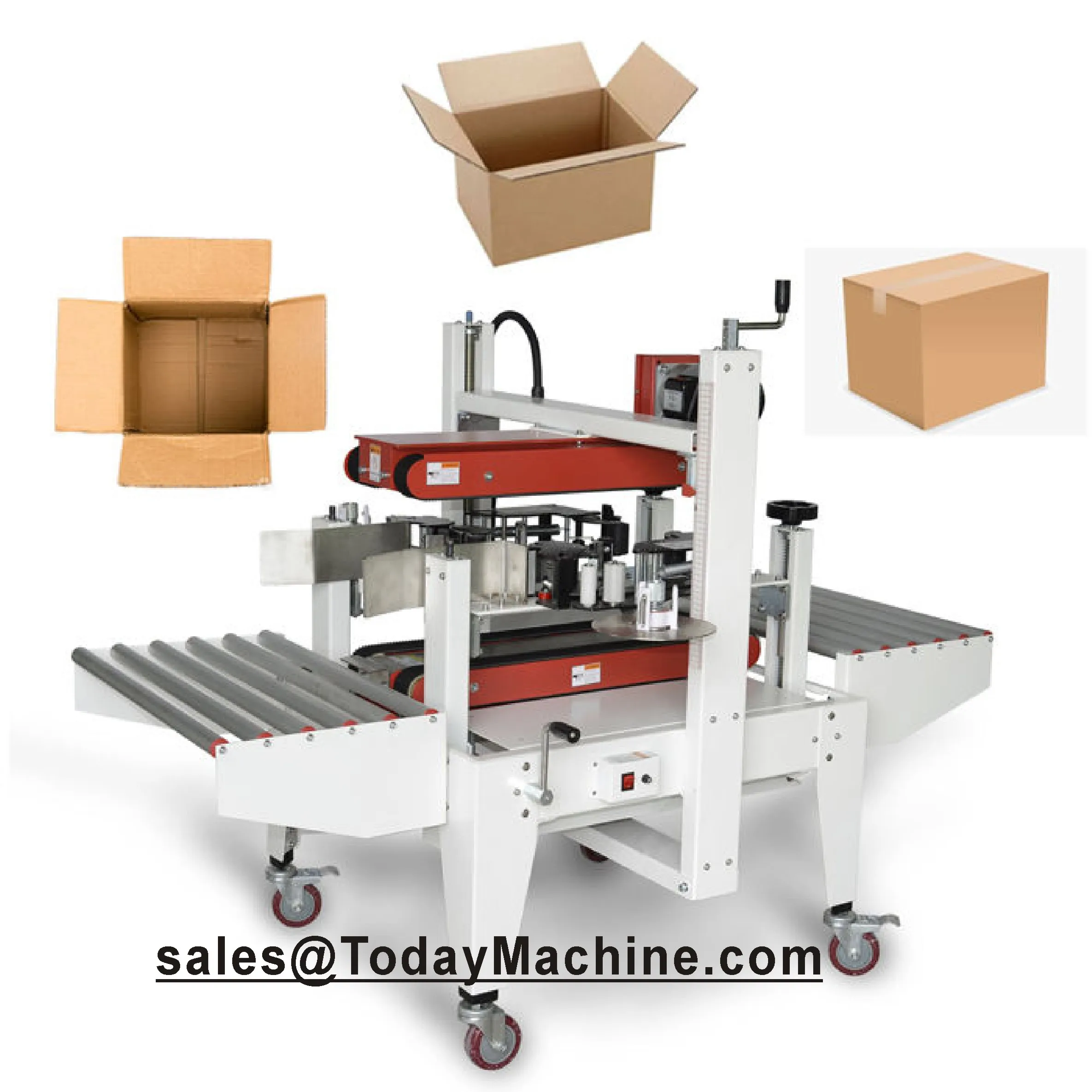 Case Sealer Express Parcel Food Automatic Packing Machine, Small Carton Adhesive Tape Sealing Machine