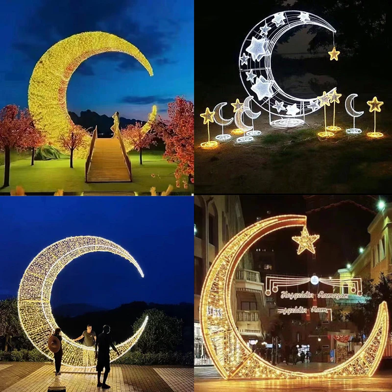 New Arrivals Muslim Ramadan Tree Lights, New Arrivals Muslim Ramadan Wood Barak Wooden DIY Lantern Lights, LED Lights Ramadan