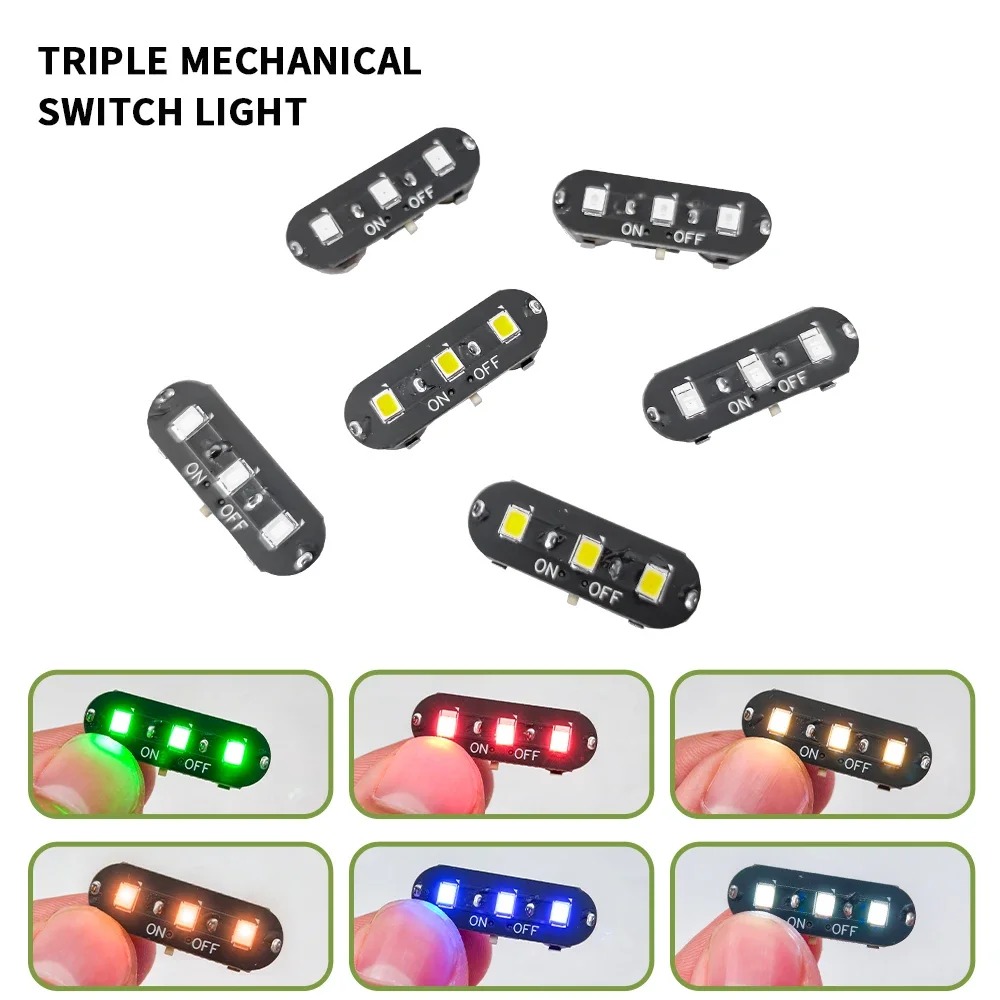 Interrupteur de lumière sans fil haute luminosité 3 watts, lampe Led, jouets pour bricolage, fabrication de modèles/Gun-dam/décor de maison de poupée/Diorama avec batterie 1 pièce