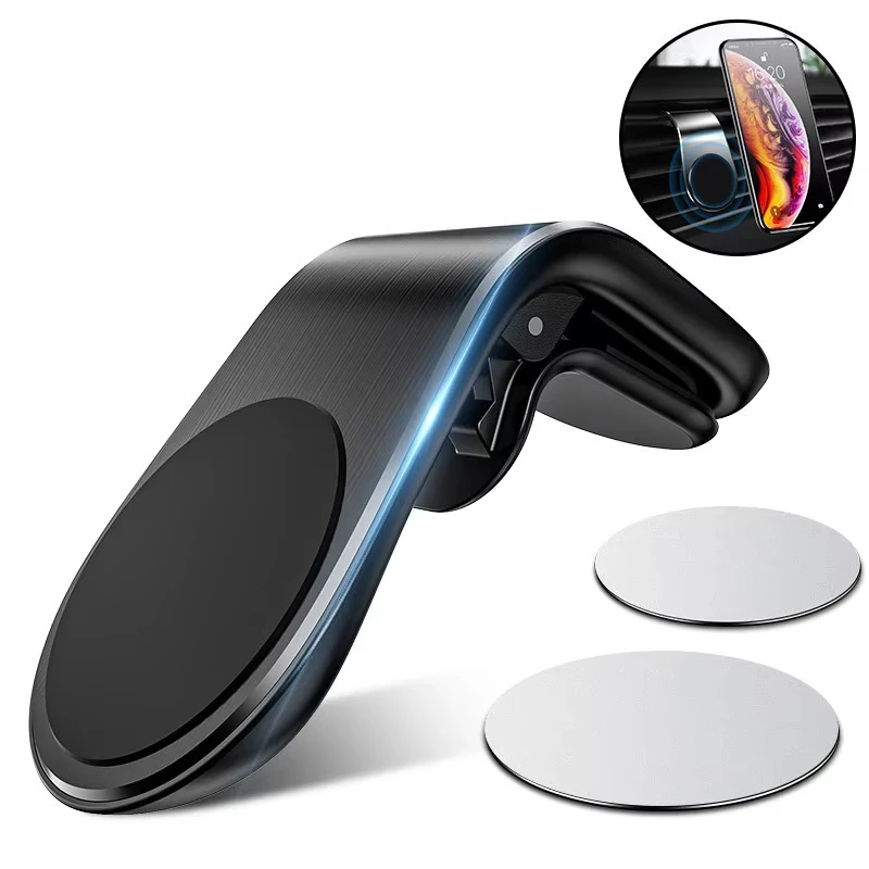 Magnetic Car Phone Holder Air Vent Clip Mount 360 Rotation Mobile Bracket GPS Cell Stand in For IPhone Samsung Huawei - view 2