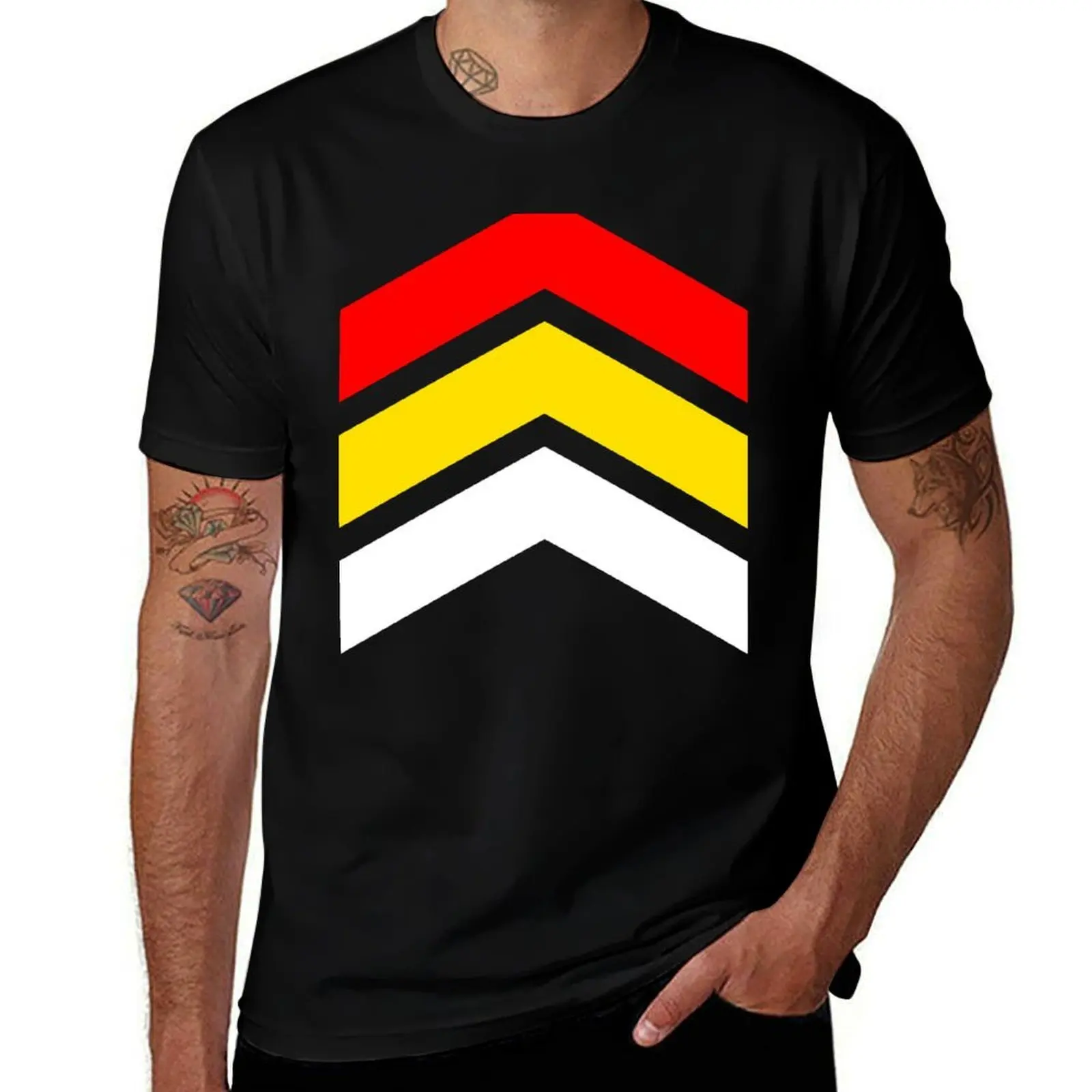 Commotion Stripes T-Shirt Sweat Resistant Workout Tee Shirt