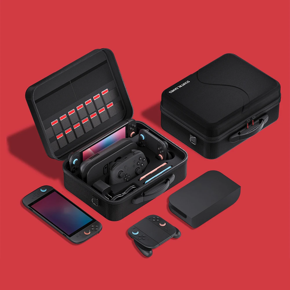 

Портативная сумка для хранения с ручкой и плечевым ремнем, защитный чехол, водонепроницаемый и ударопрочный дорожный чехол для Nintendo Switch2