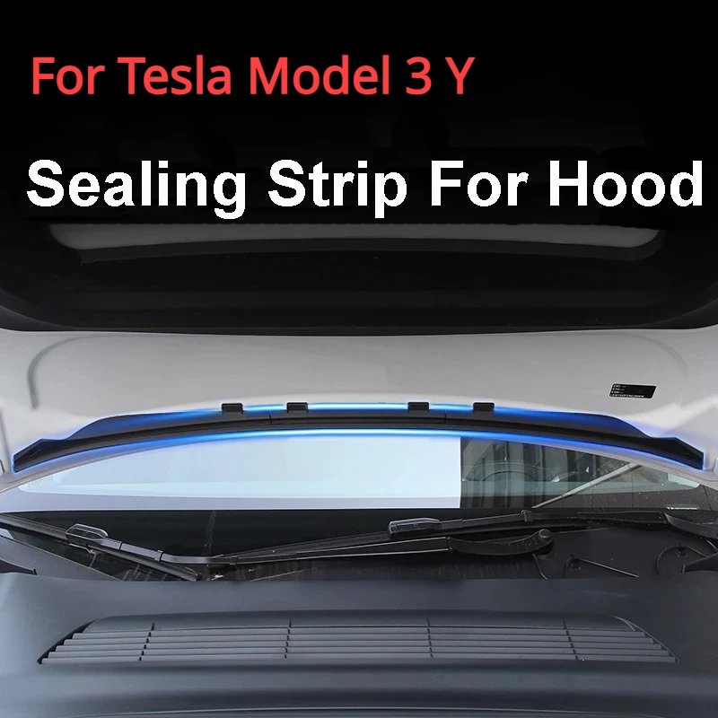 For Tesla Model 3 Y Waterproof Strip Weatherstrip Front Trunk Hood Chassis Air Inlet Protective Cover Seal Strips Car Accesories