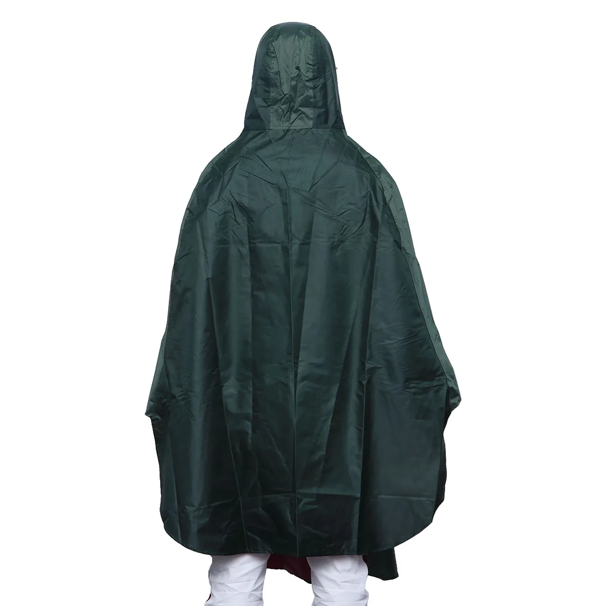 

Raincoats for Adults Cycling Poncho Transparent Hat Brim Reinforced Fastener Windproof Oxford Unisex Lightweight One