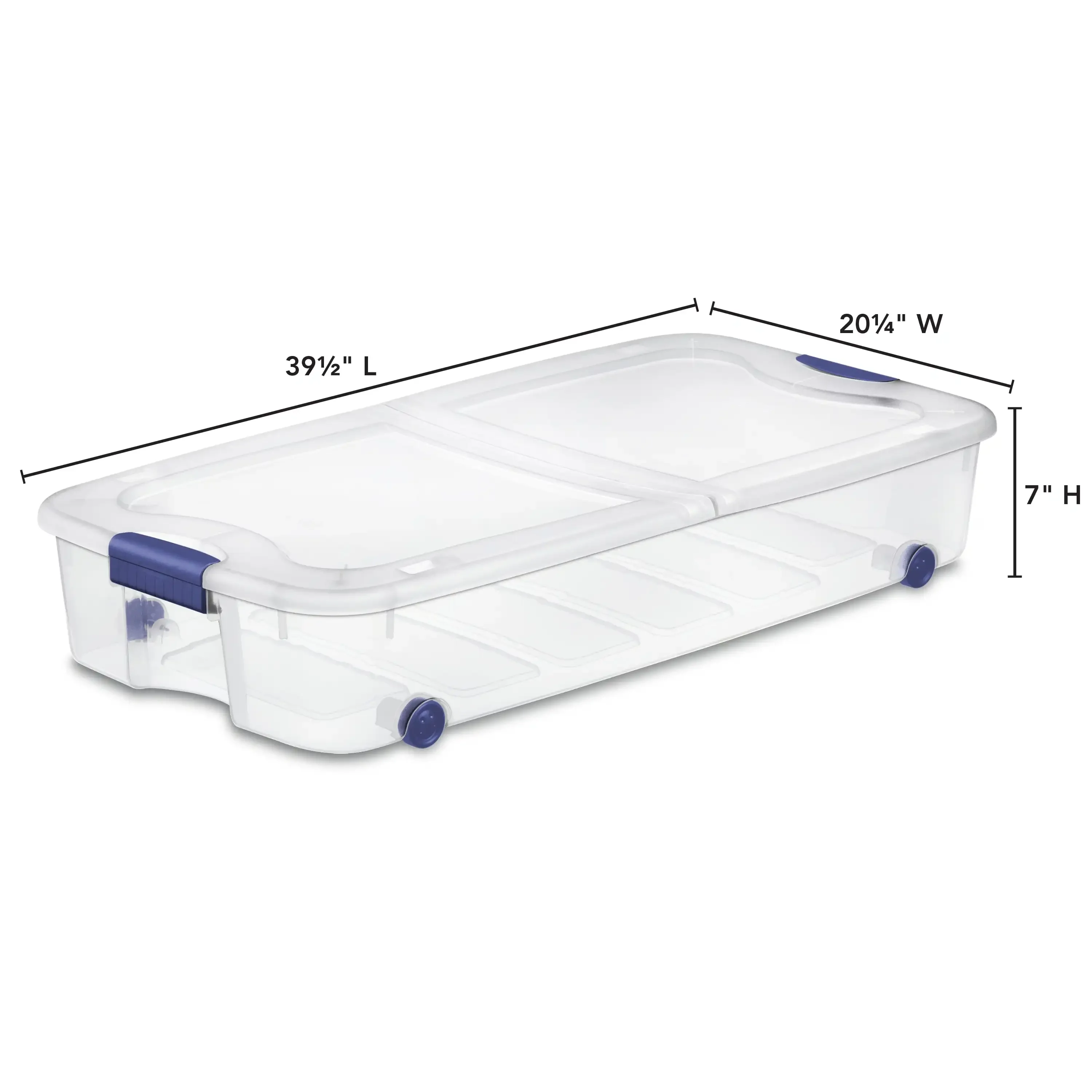 NEW  66 Quart Stadium Blue Ultra Storage Box