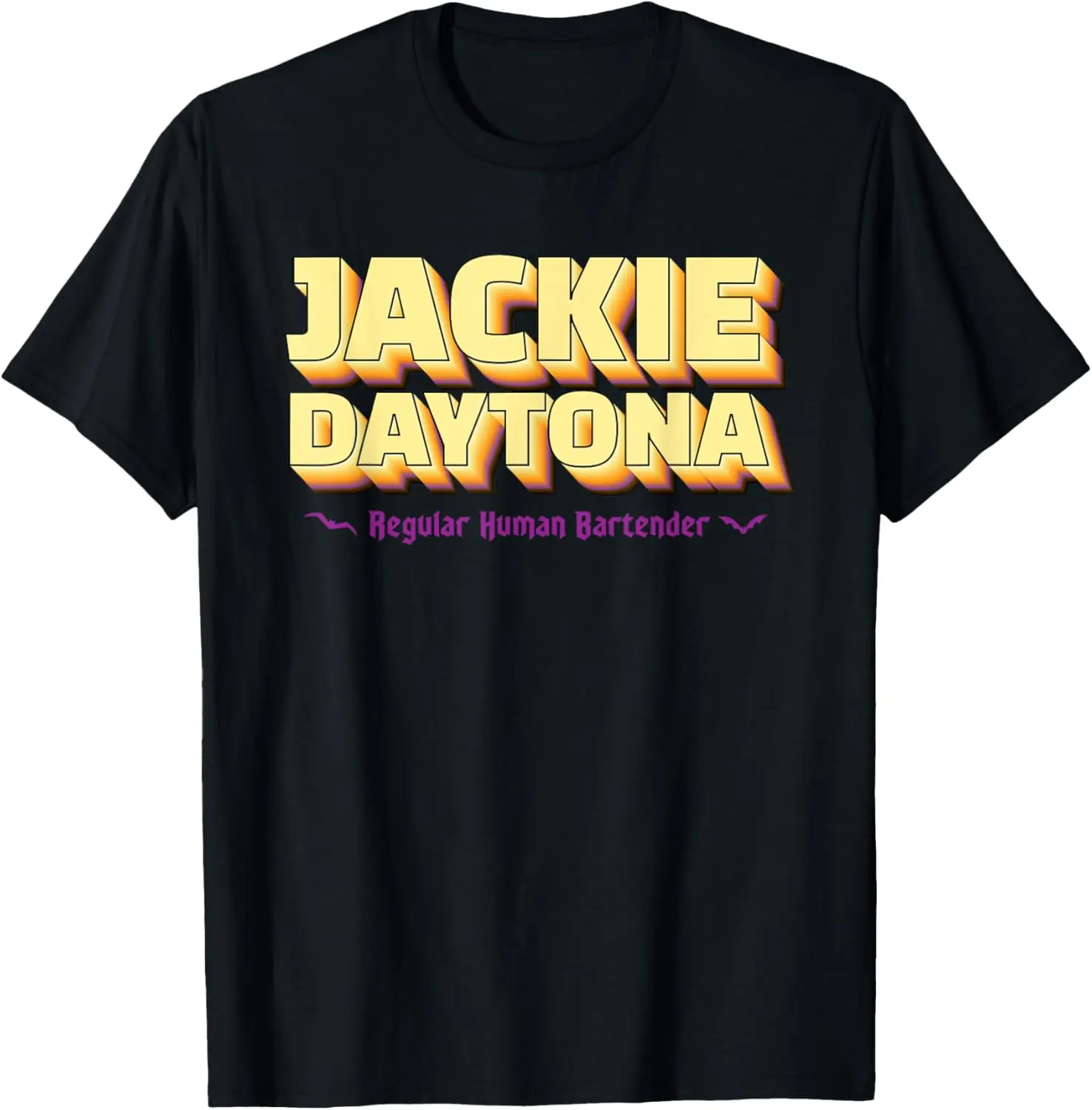 Jackie Daytona Regular Human Bartender Retro Design T-Shirt