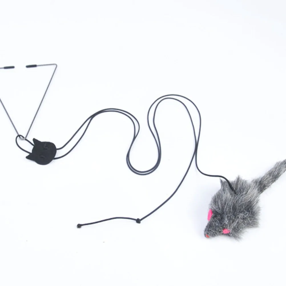 

Interactive Cat Toy Adjustable Wear resistant Kitten Teaser Cotton Rope Pet Accessory Stimulates Hunting Instincts Increases