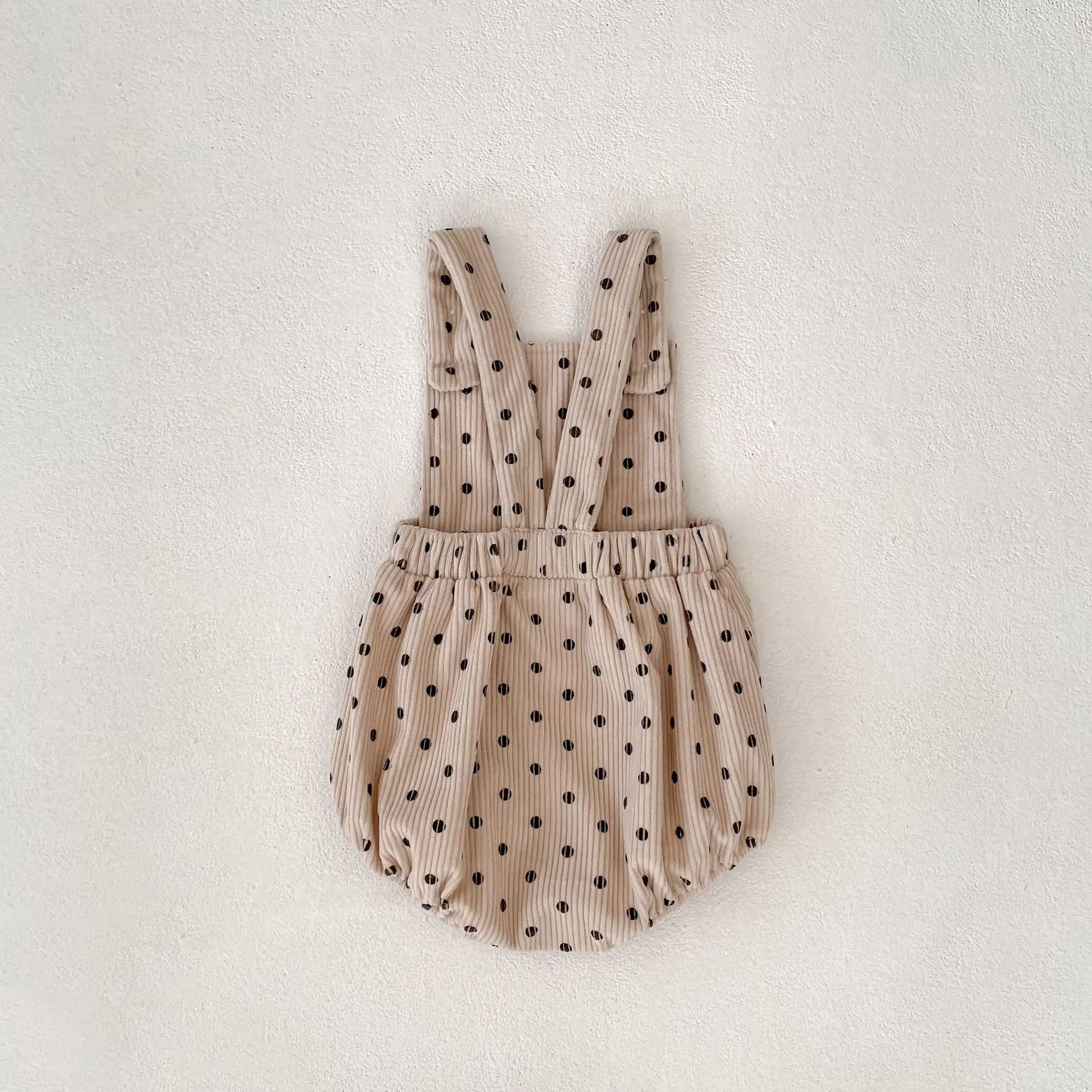 New autumn baby clothing for 0-3 years old, fashionable baby jumpsuit, polka dot jumpsuit