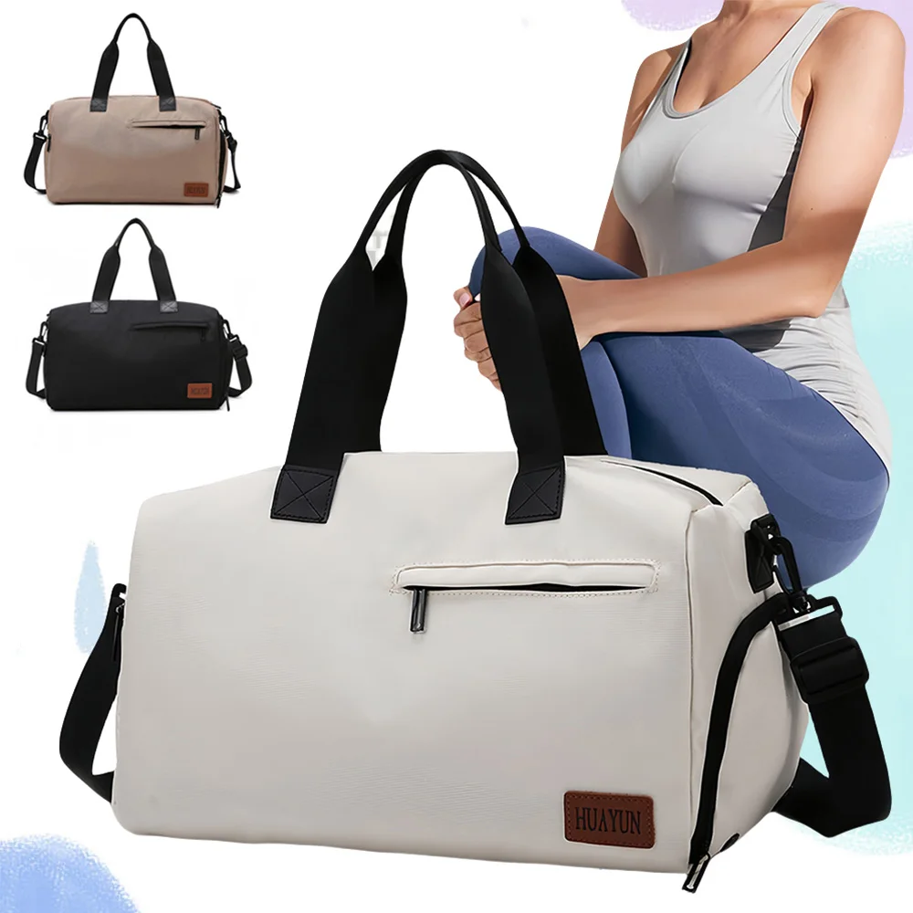 1PCS Gym Bag for Women and Men with Shoe Compartment & Wet Pocket - Duffle Bag for Travel Sports Fitness Workout Athletic