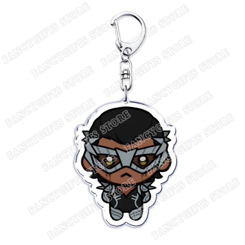 Cute Cartoon Video Game Chibi Keychain Accessories Bag Blazer Robert Robertson Invisigal Keyrings Jewelry Fans Freinds Gifts