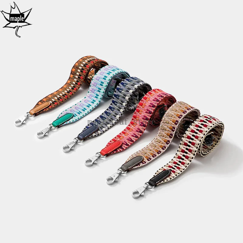 Rainbow Colored Decorative Shoulder Hanger Handbag Straps Replacement Belt Bag Accessory Apply for Birkin Kelly Bolide Hersbag