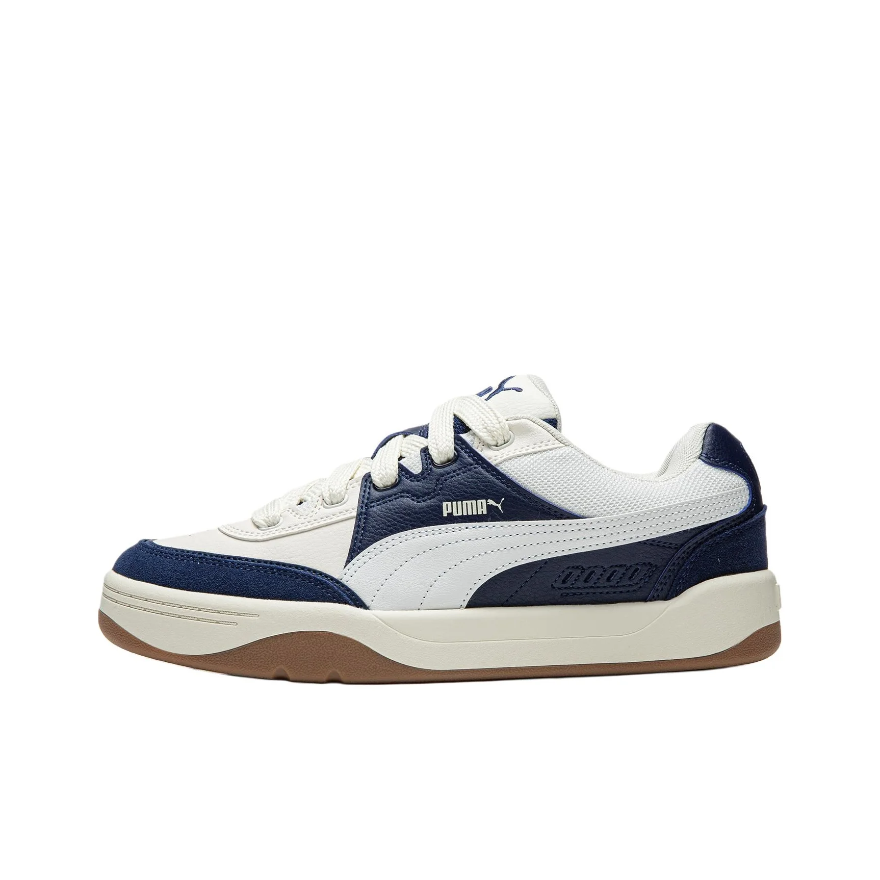 PUMA Park Lifestyle SK8 Slip Resistant Low top Skateboard Shoes Unisex White Blue 400497-09