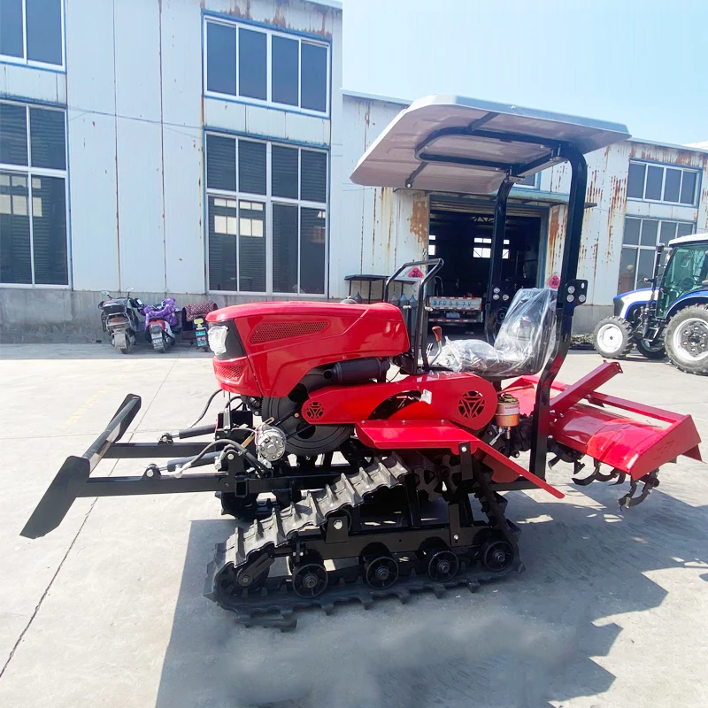 

Customized Agricultural Rotary Tiller with Canopy Multifunctional Cultivator with Attachments Option