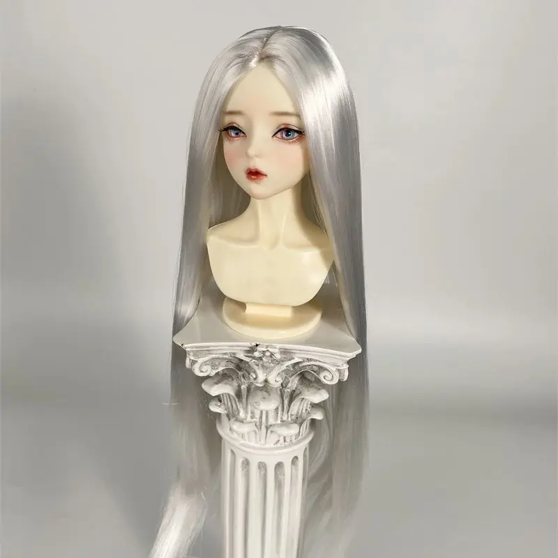 BJD doll wig suitable for 1/3 1/4 1/6 size bjd milk silk simulation ancient style long hair embryo styling hair doll accessories