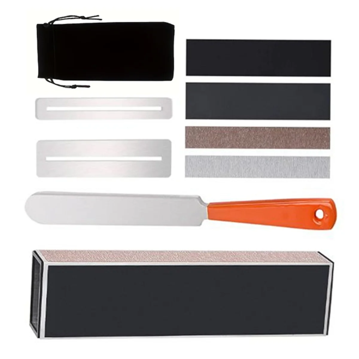 مجموعة صيانة الجيتار N17R: ملف تتويج الحنق، شعاع التسوية، واقيات لوحة الأصابع، وحقيبة التخزين