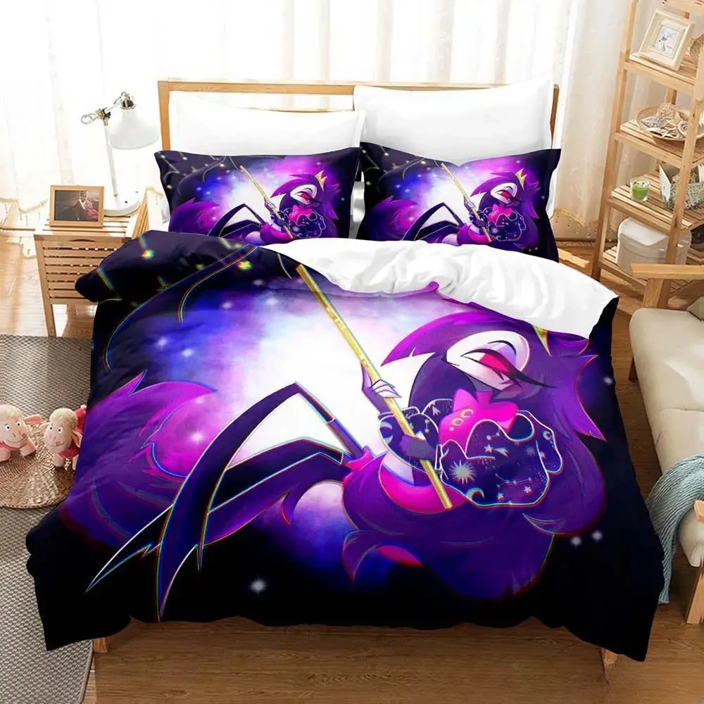 Fashion 3D Print Anime Loona boss Bedding Set Cartoon Anime three-piece set Adult Kid Bedroom Duvet cover Sets Home Textiles