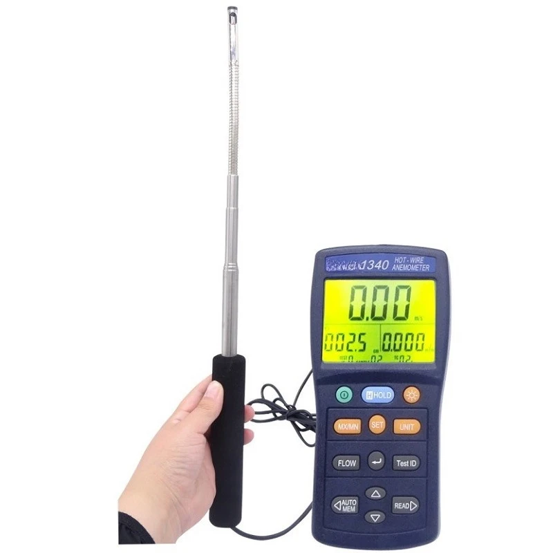 

Hot-wire anemometer TES-1340/1341N Thermal air meter Thermal ball induction anemometer