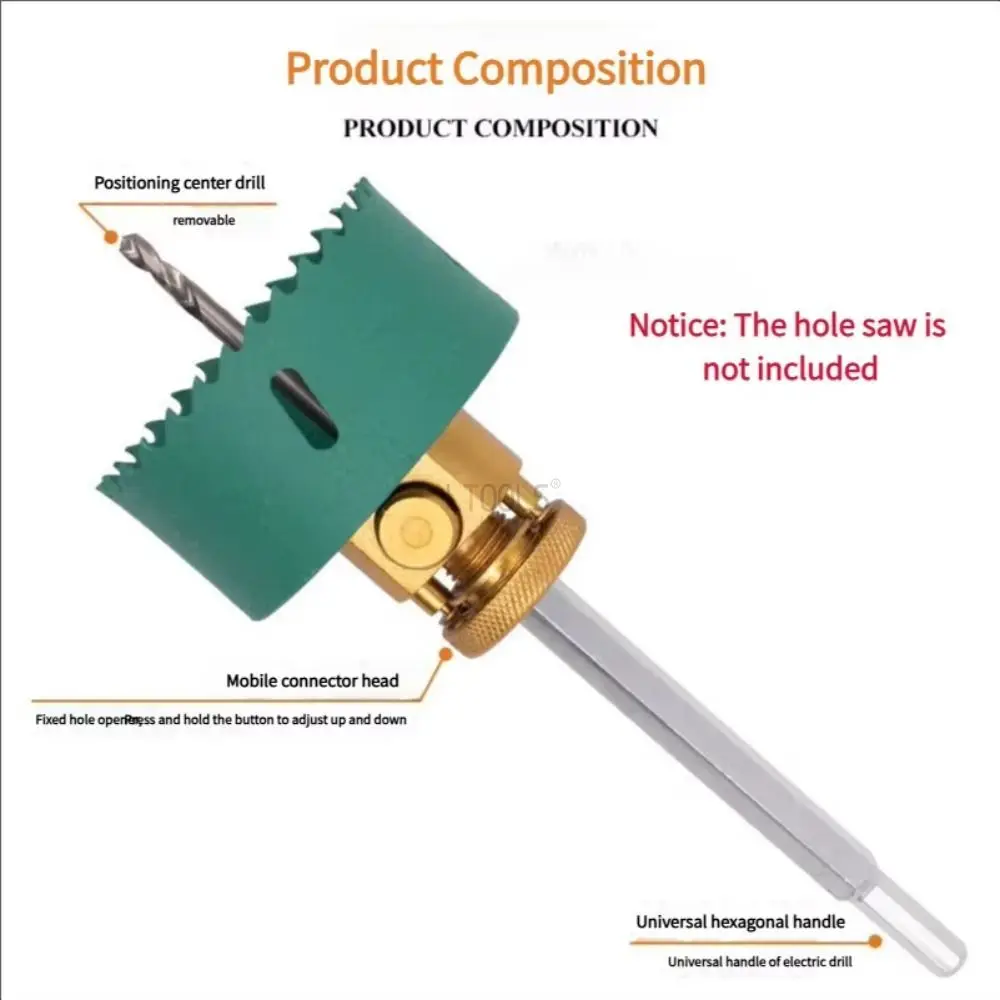 hex-shank-quick-release-hole-opener-208mm-woodworking-hole-saw-arbor-quick-release-extension-rod-universal-for-electric-drill