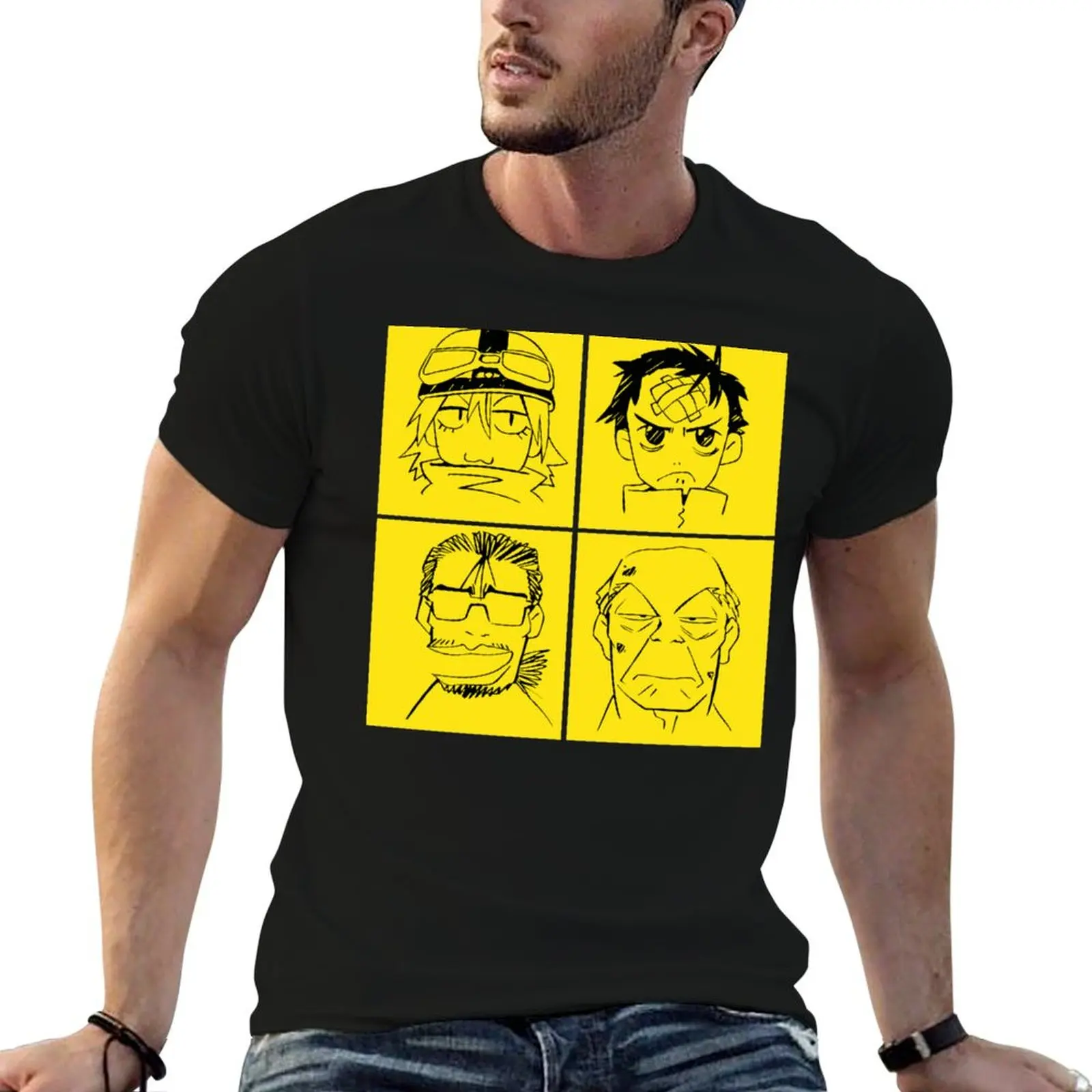 Furi kuri 4 faces T-Shirt croswit shirt man mens t shirts casual stylish