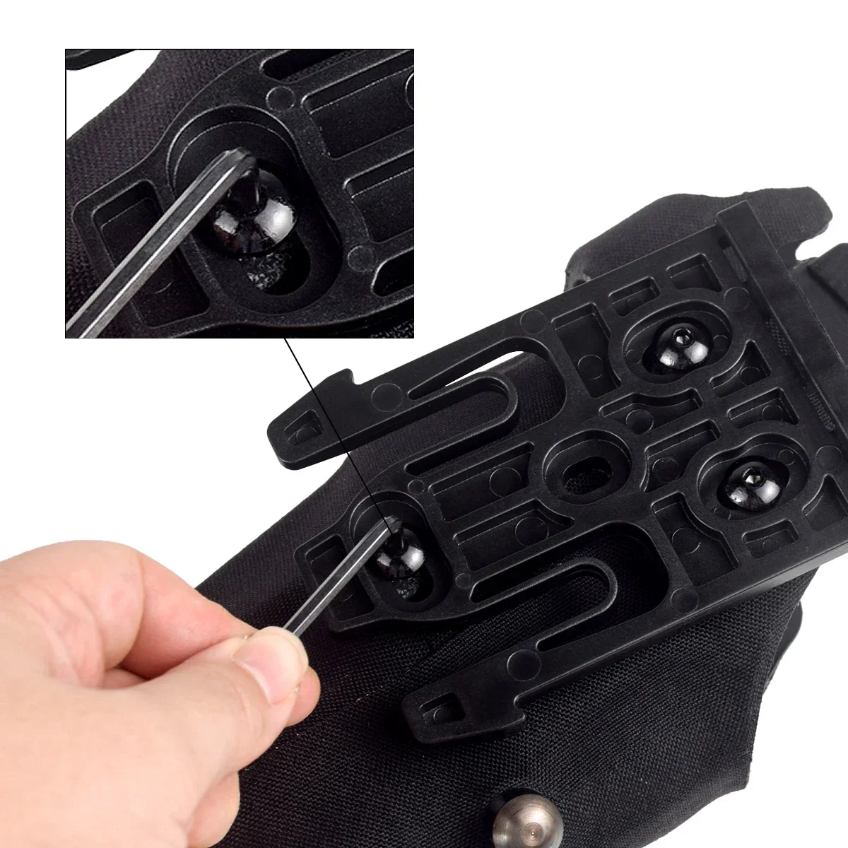 Tactical Pistol Holster for Glock 17 19 Compatible with X300 X300U Lights Holster Quick Mount Adapter Leg Shroud Drop