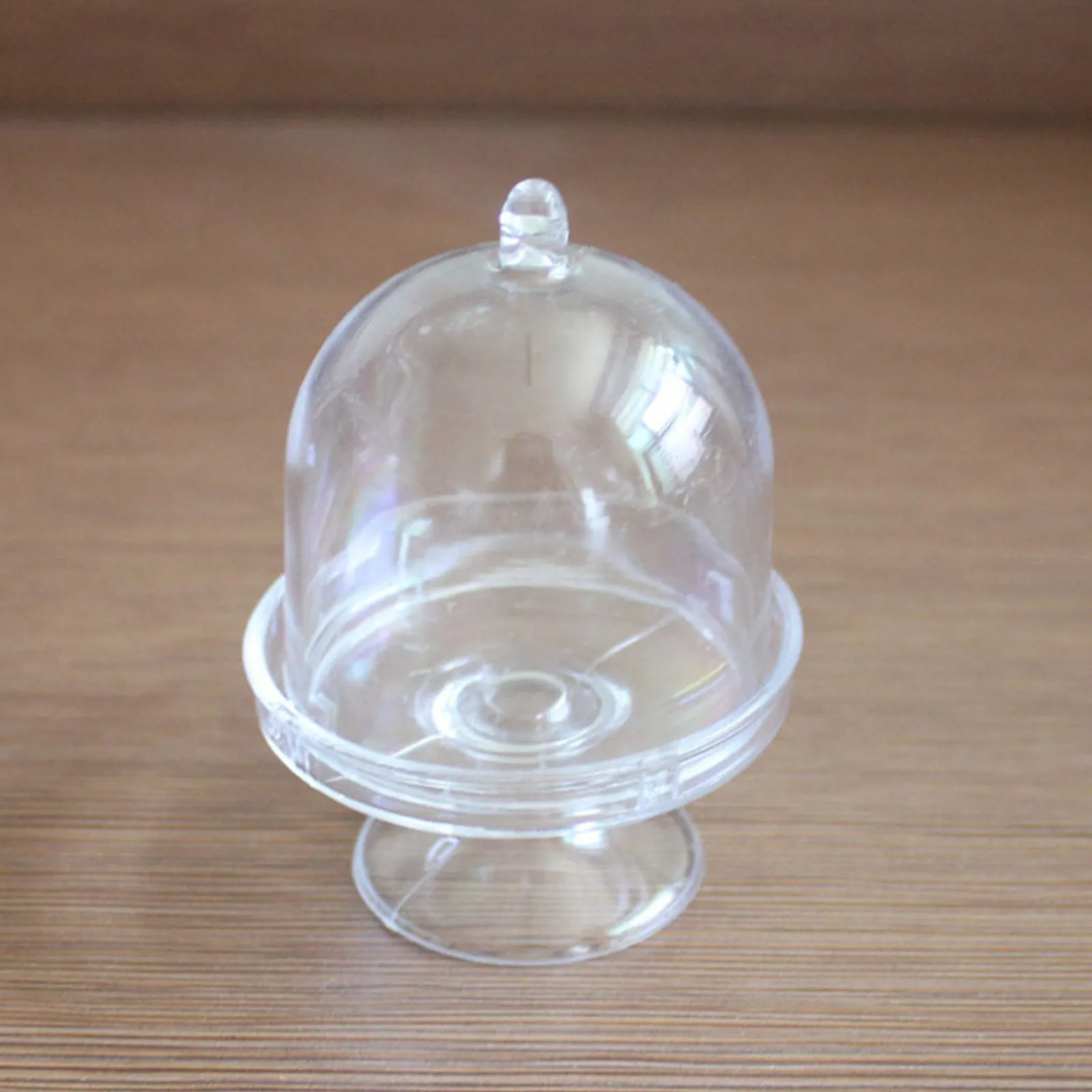 

Набор из 12 мини-колпаков для тортов, пластиковые купола с гладкой поверхностью, аксессуары для мини-домиков, маленькие подставки для кексов, миниатюрные подставки для десертов