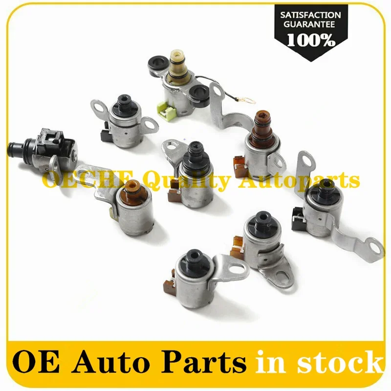 9PCS 09A 09B 5F31 JF506E  Transmission Shift Solenoid Gearbox Kit For VW Jaguar Land Rover Refurbished