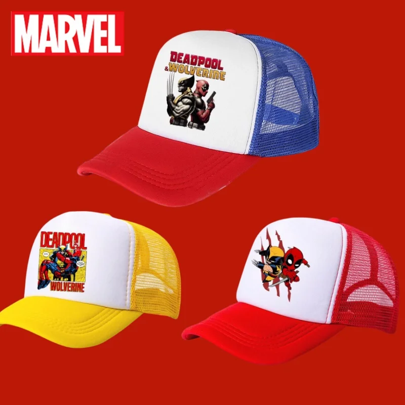 

Deadpool & Wolverine Baseball Cap Boy Woman Hip Hop Dad Hat Adult Summer Sunhat Parent-child Marvels Outdoor Sport Shade Bonnet