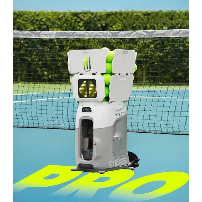 Hot Tenniix Tennis Ball Machine AI Coach Voice-Control Training Portable Tennis Ball Training Shooting Machine