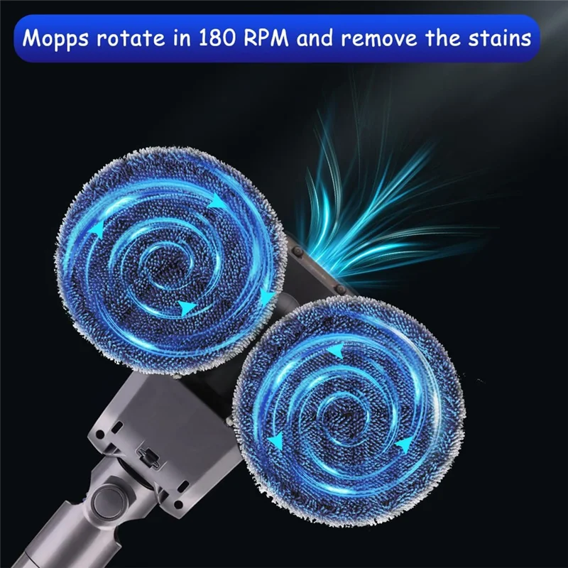 رأس ممسحة تنظيف علوية A75X لأجزاء المكنسة الكهربائية دايسون V7 V8 V11 V10 مرفق ممسحة كهربائية مع خزان مياه قابل للفصل وم