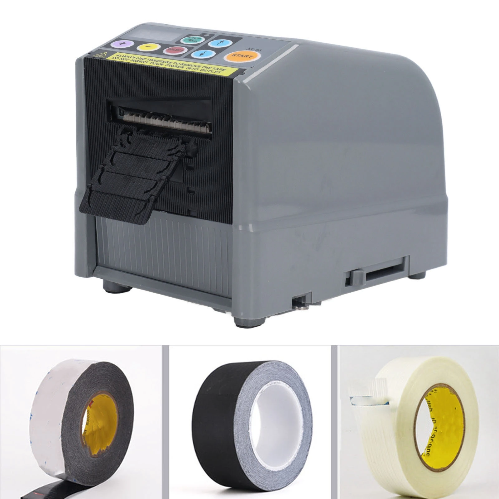 Automatic Tape Dispenser Electric 6 to 60mm Cutting Width 999m Cutting Length Ribbon Cutting Machine Electric Tape Dispenser