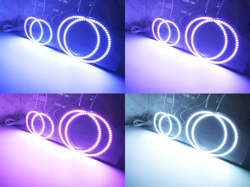 For Ford Maverick 2005 2006 2007 BT App RF Remote Control Multi-Color Ultra Bright RGB LED Angel Eyes Halo Rings Kit Day Light
