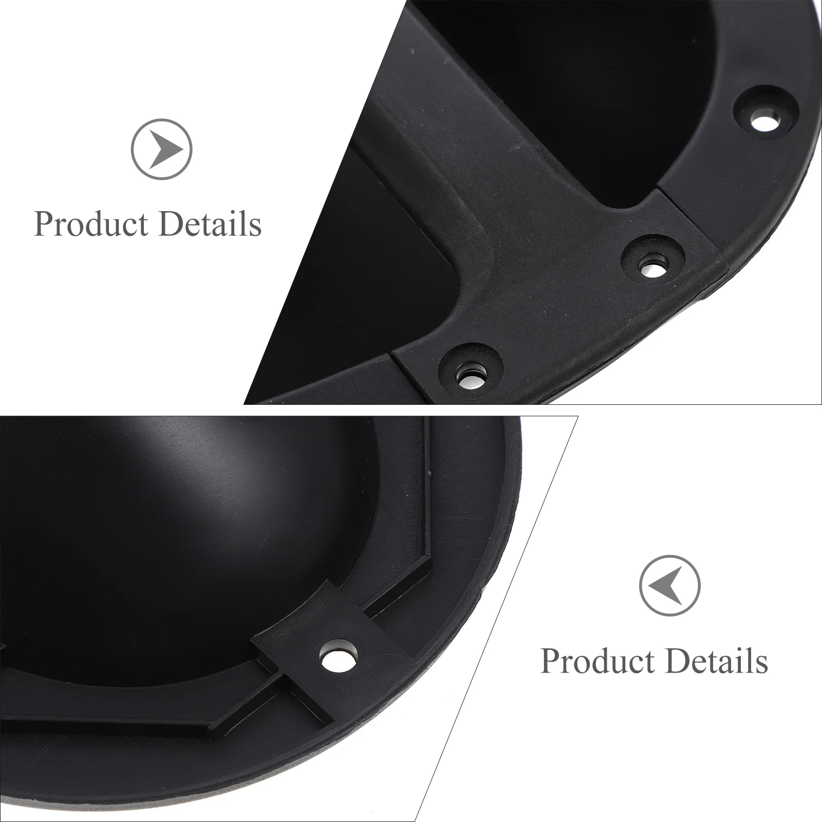 

2pcs Speaker Cabinet Handles Premium Abs Black Recessed Audio Handles For Stage Loudspeaker Durable Scratch Resistant Smooth