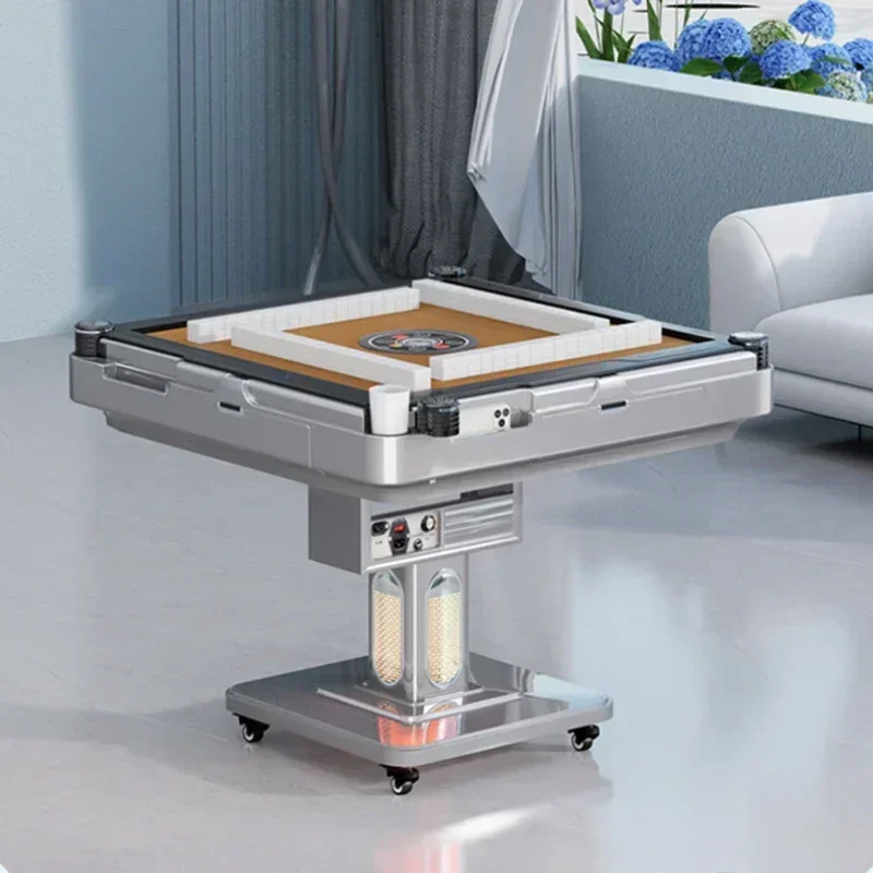 

Folding Mahjong Machine Fully Automatic Heating Intelligent Dining Table Dual Purpose Electric Mahjong Table Home Mahjong