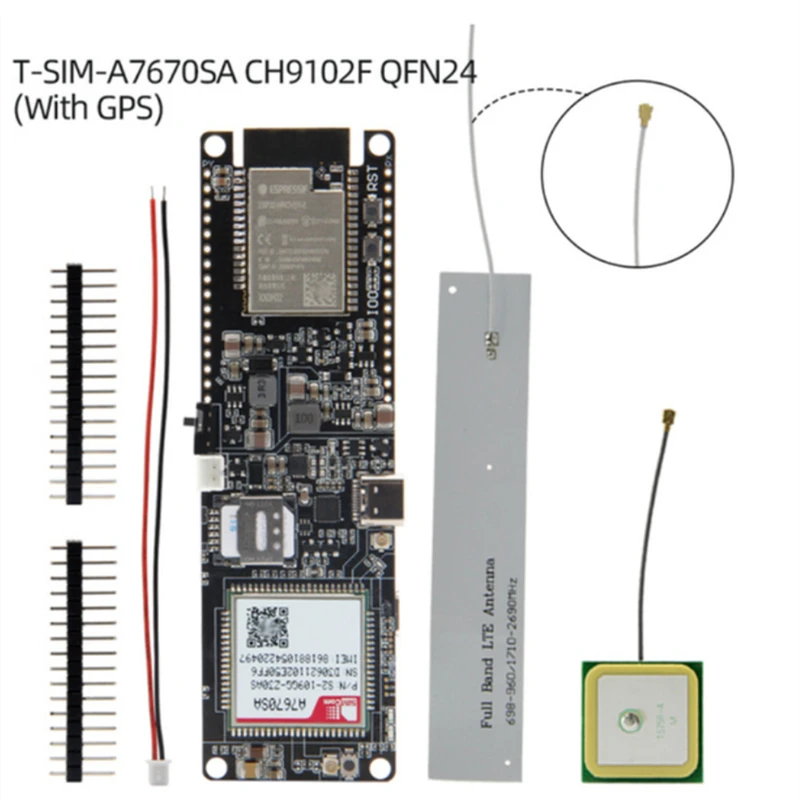 T-SIM A7670SA R2 Wireless Module ESP32 Chip 4G LTE CAT1 MCU32 Development Board Support GSM/GPRS/EDGE For Arduino LILYGO® TTGO