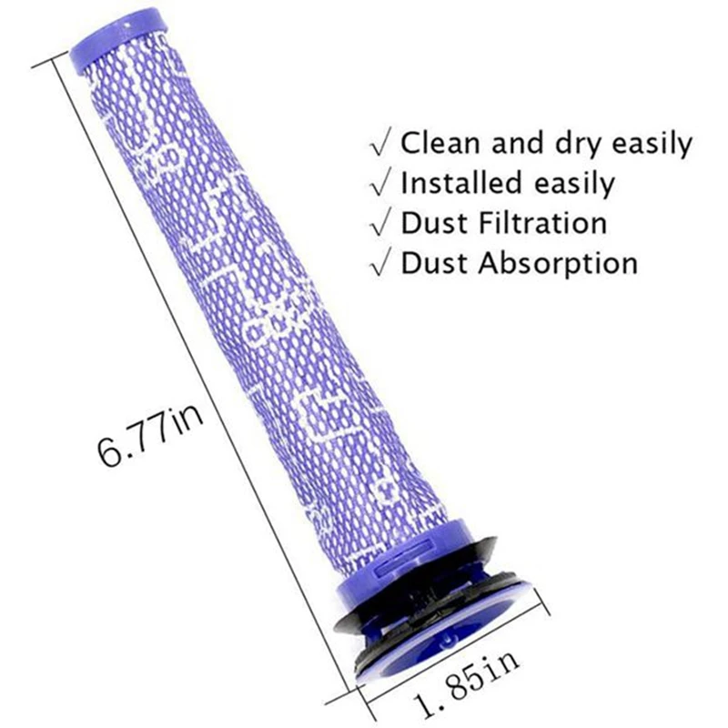 A01V-Wasbaar Pre Filter Compatibel Voor Dyson Dc58 Dc59 Dc61 Dc62 V6 V7 V8 Vacuüm Vervanging Filters Voor Onderdeel