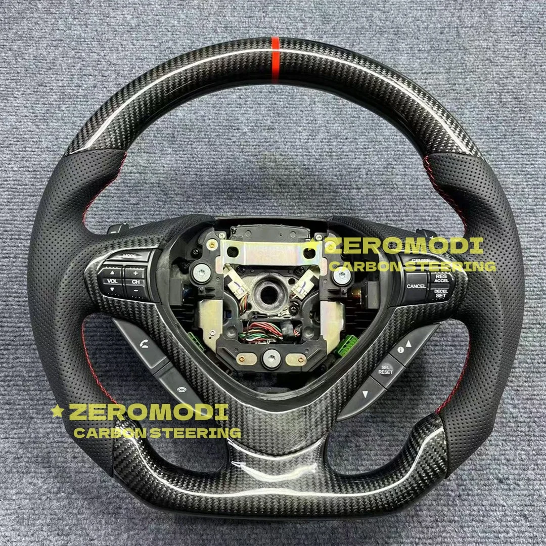 

Modified Carbon Fiber Steering Wheel LED Steering Wheel For Suitable for Honda Accord Spirior CU2 SPIRIOR