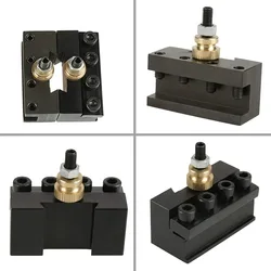 Facing Quick Change Tool Mini Lathe Post Holder Kit Handle Angle Workpiece