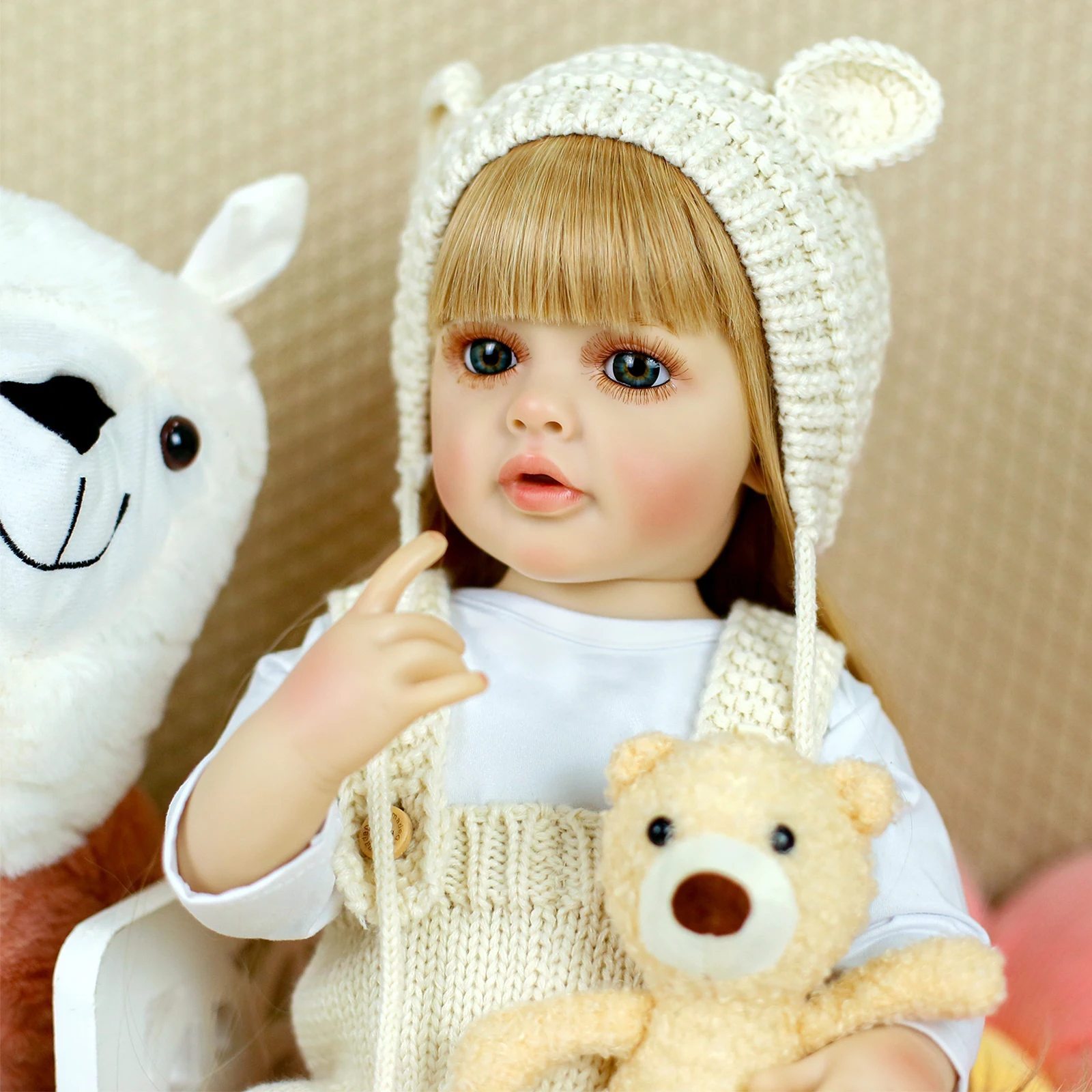 55CMリボーンドール 女の子 ベティ リアルなフルシリコンベビー ベベ ビニール新生児人形 プリンセス 幼児 おもちゃ 子供向け クリスマスプレゼント