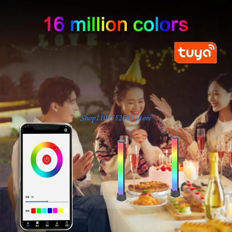 Y6GD LED جو الجدول شريط إضاءة ليلي السجاد داخلي المنزل السرير غرفة المعيشة ديكور ملون RGB الملونة APP الموسيقى مصباح