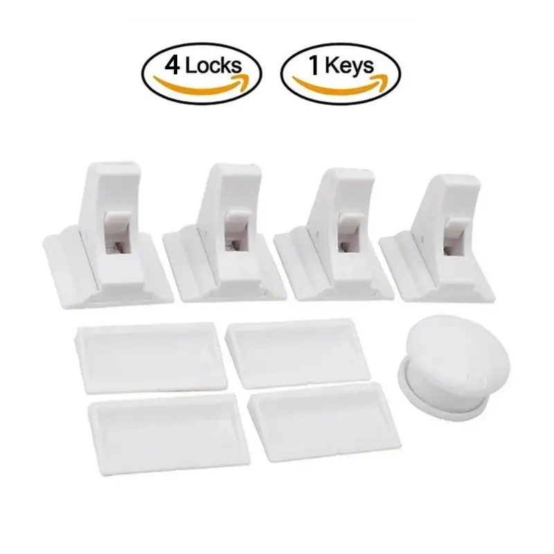 Child Safety Cabinet Door Lock Magnetic Baby Hidden Anti-pinch Drawer Lock Household Protective Magnetic Lock Prevent Danger - view 2