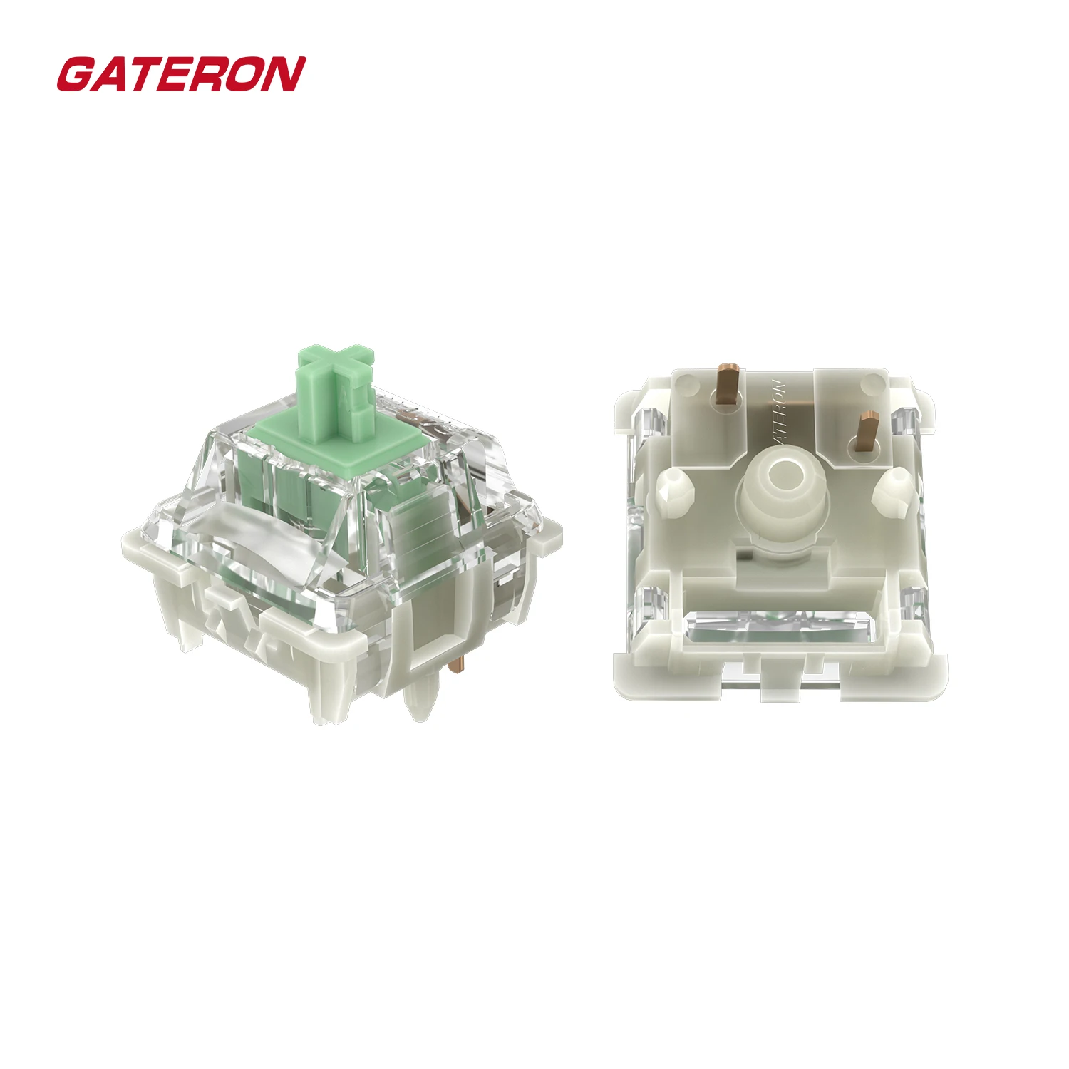 GATERON Baby Kangaroo 2.0 Switches for MX Mechanical Keyboard, 5Pin 59gf Heavy Tactile RGB 22mm Dual-Stage Spring Factory Switch
