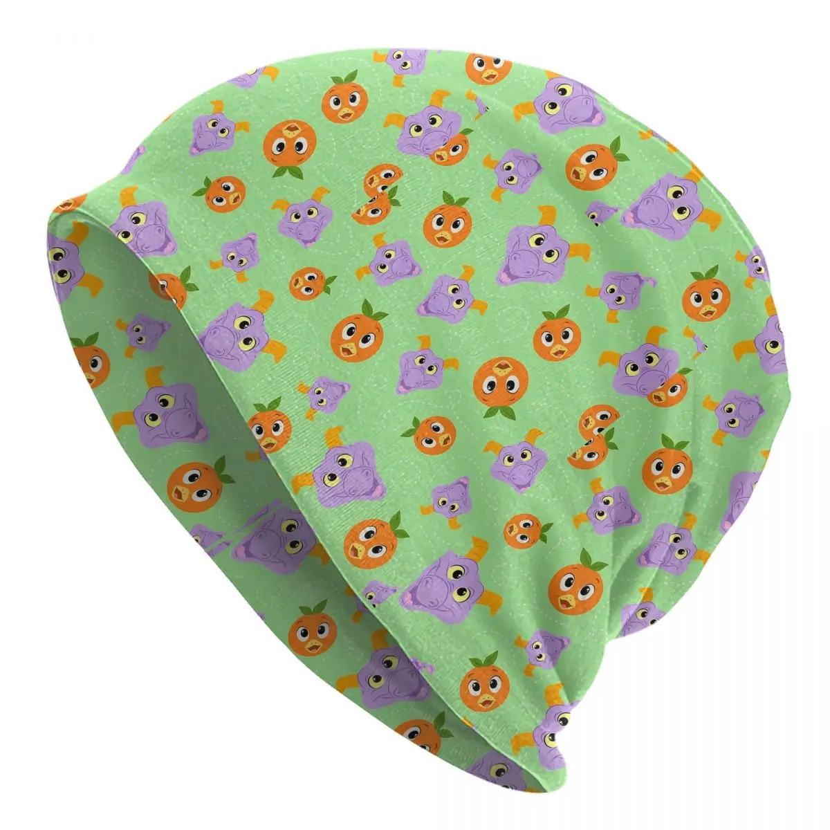 Festival Fresh-Figment And Orange Bird (green) Men Women Adult Beanies Caps Knitted Bonnet Hat Warm Autumn Winter Skullies Hats