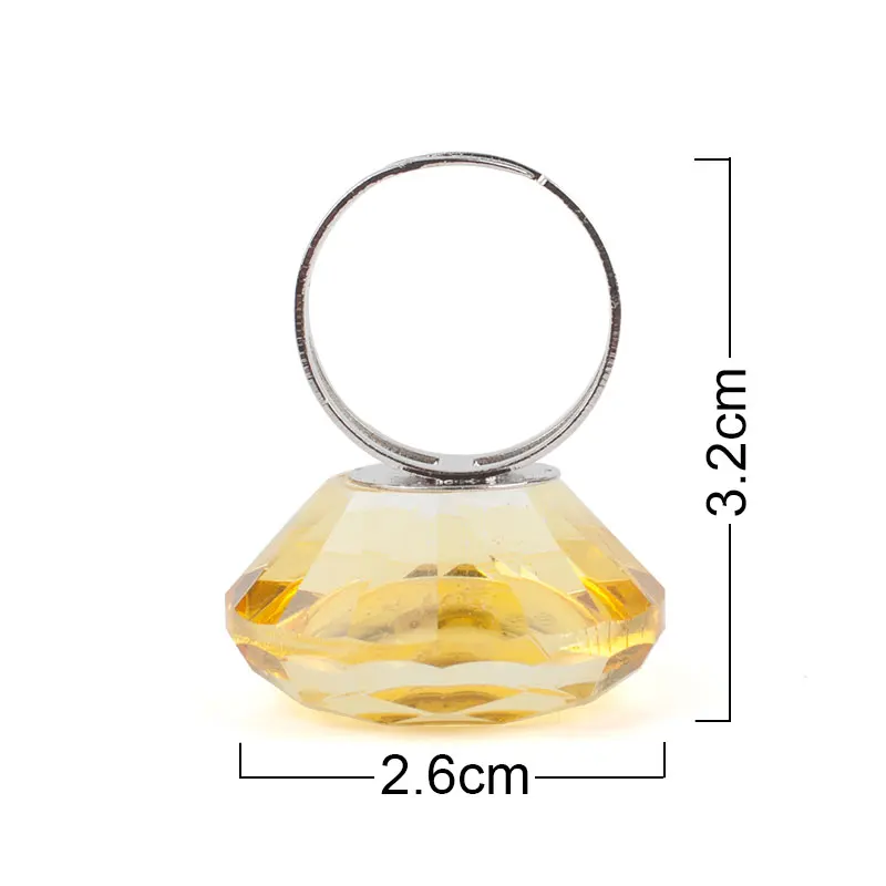 Eyelash Adjustable Glue Ring Crystal Finger Ring Adhesive Eyelash Extension Pallet Holder Makeup Tool