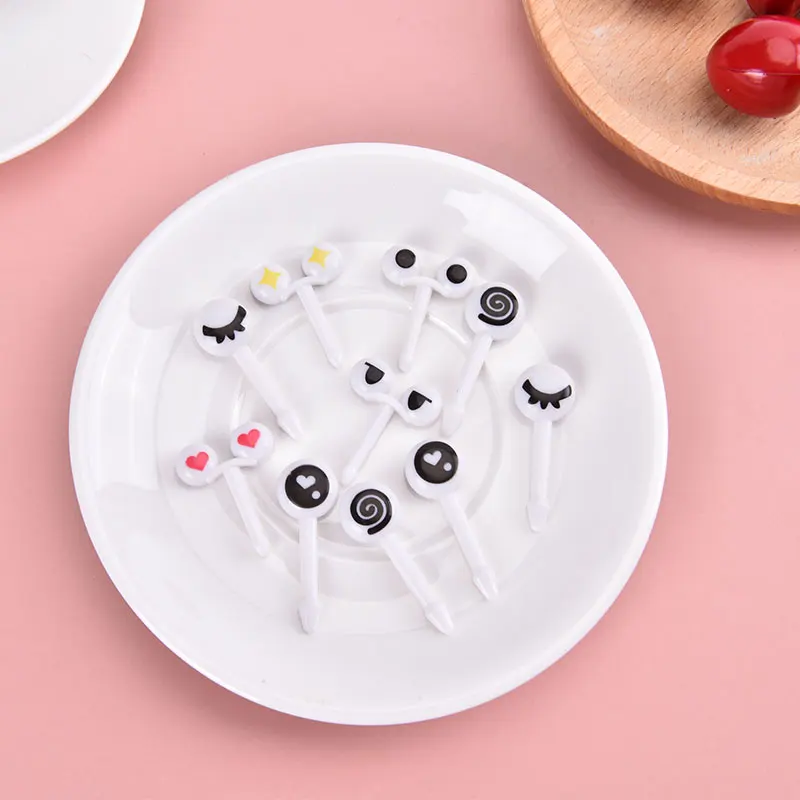 New Cute Mini Animal Cartoon Children Snack Cake Dessert Fruit Fork Dinosaur Mini Animal Cartoon Food Picks