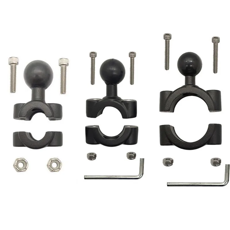 Рельсовое крепление с 1 дюймовым шариком для подголовника автомобиля, подходит для мотоцикла, скутера 8,4-39,1 мм, стержневое Крепление стержня зеркала заднего вида для Garmin Gopro